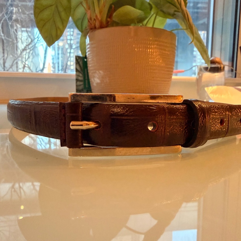 Banana Republic Factory Brown Leather Belt Size M